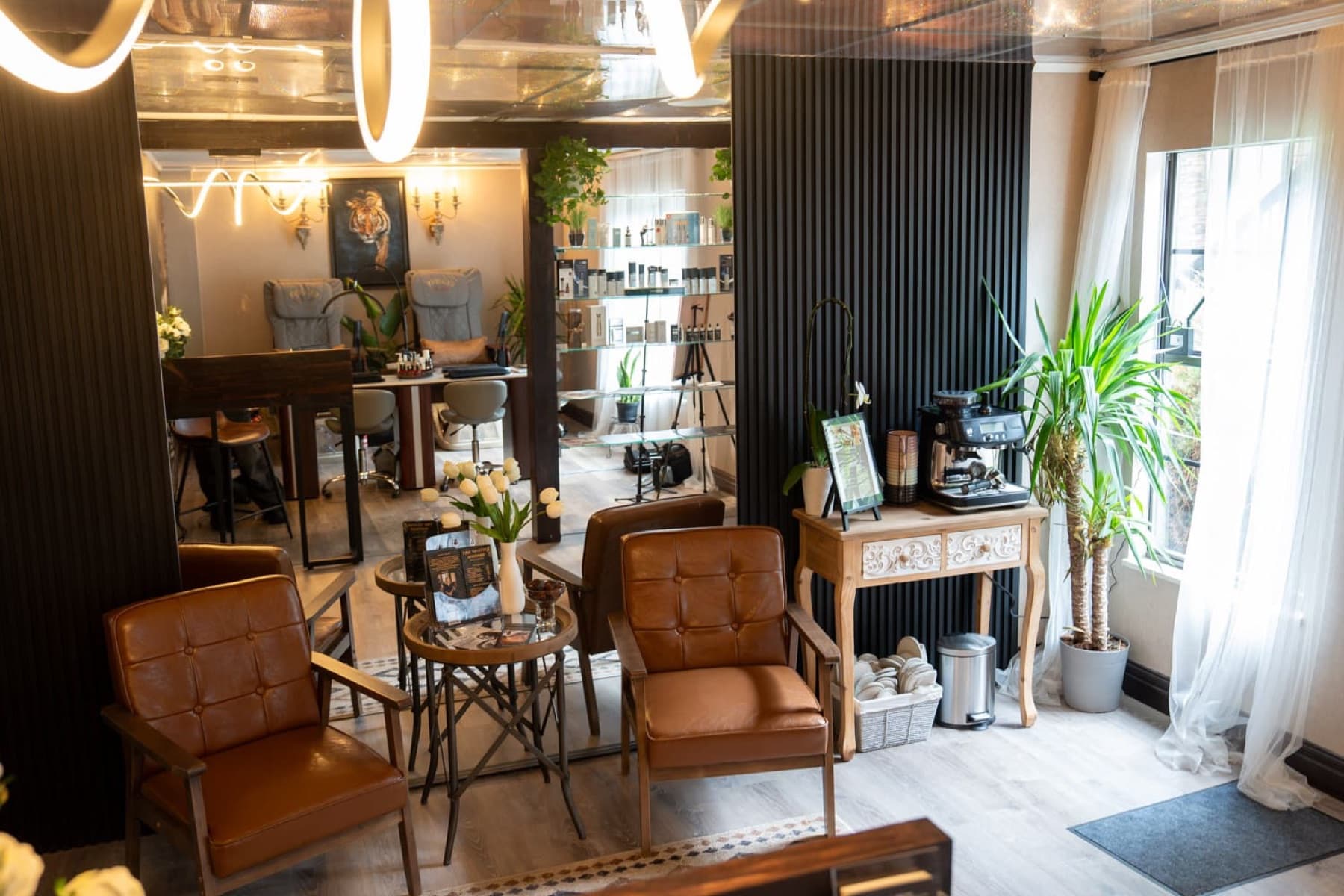 Med spa lounge at LNO Boutique in Centennial, Colorado